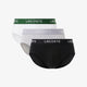 Pack of 3 plain cotton briefs with logo 8H3472-00 NUA
