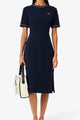 Jersey T-shirt Dress with Contrast Trim EF9988 GWI