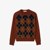 Maglione con intarsio a rombi ricamato AF2616 162