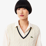 Gilet a trecce in lana AF4005 XFJ