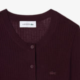 Cardigan in maglia di lana merinos a coste AF4141 3KE