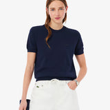 Maglione a maniche corte in maglia 3D AF5025 166