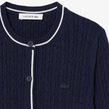 Cardigan a righe in maglia a trecce AH9872 166