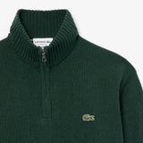 Maglione a collo alto in lana cardata con zip AH3052 YZP
