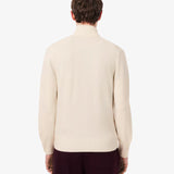 Maglione con zip in lana cardata AH5181 XFJ