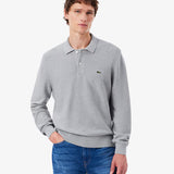 Polo a maniche lunghe regular fit in maglia AH9904 CCA