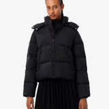 Piumino con cappuccio in taffetà relaxed fit BF3262 031