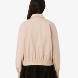 Giacca in gabardine elasticizzata con doppio Collo BF5303 X6F