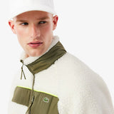 Giacca in pile sherpa color block BH5908 A6I