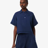 Polo oversize in twill fluido CF0061 166