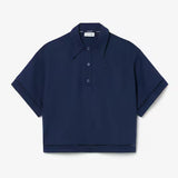 Polo oversize in twill fluido CF0061 166