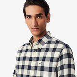 Camicia regular fit in flanella motivo scozzese CH5097 BIR