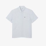 Camicia regular fit in lino a maniche corte CH8061  E7B
