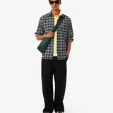 Camicia regular fit in flanella con motivo scozzese CH8825 I7U
