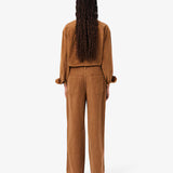 Pantaloni donna taglio ampio in velluto a coste HF5346 DPC