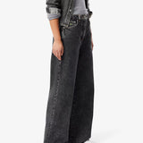 Jeans wide fit a vita alta HF8402 OL5