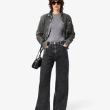 Jeans wide fit a vita alta HF8402 OL5