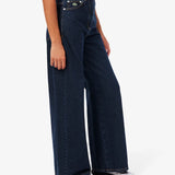 Jeans wide fit a vita alta HF8402 RNE