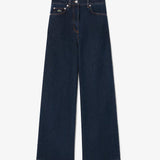 Jeans wide fit a vita alta HF8402 RNE