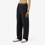 Pantaloni oversize in misto lana con pieghe HF9162 EL6