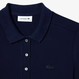 Polo da donna in piqué di cotone stretch Lacoste slim fit PF5462 166