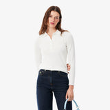 Polo in mini piqué elasticizzato slim fit  manica lunga PF5464 001
