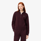 Felpa a collo alto in piqué con zip SF5271 3KE