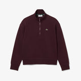 Felpa a collo alto in piqué con zip SF5271 3KE
