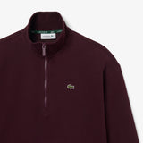 Felpa a collo alto in piqué con zip SF5271 3KE