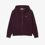 Felpa con zip e cappuccio in piqué SF5272 3KE