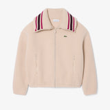 Giacca in sherpa oversize con collo a coste a righe SF8330 S69