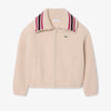 Giacca in sherpa oversize con collo a coste a righe SF8330 S69