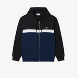 Felpa colorblock con cappuccio e zip SH2749 DY4