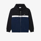 Felpa colorblock con cappuccio e zip SH2749 DY4