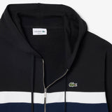 Felpa colorblock con cappuccio e zip SH2749 DY4