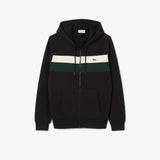 Felpa con cappuccio e zip color block SH5913 6XH