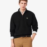 Felpa con collo alto e zip in tessuto felpato SH8866 031