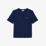 Relaxed fit soft cotton V-neck T-shirt TF7300 166 