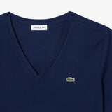 Relaxed fit soft cotton V-neck T-shirt TF7300 166 