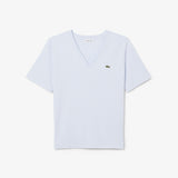 T-shirt con scollo a V in morbido cotone relaxed fit TF7300 J2G