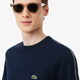 T-shirt con fascia a righe con marchio TH0888 166