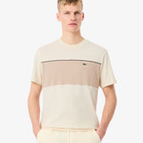 T-shirt in cotone color block TH0896 3RR