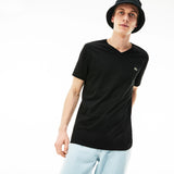 TH6710 031 Lightweight Pima Cotton Jersey V-Neck T-Shirt