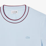 Men's T-shirt in stretch piqué with striped collar TH8174 T01 